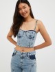 Джинсовий топ-бюстьє MAX&CO: фото 1 - Invogue