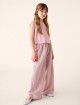 Рожевий комплект IL GUFO з топа та брюк: фото 2 - Invogue