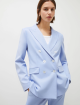 Голубой жакет Marella двубортный: фото 2 - Invogue
