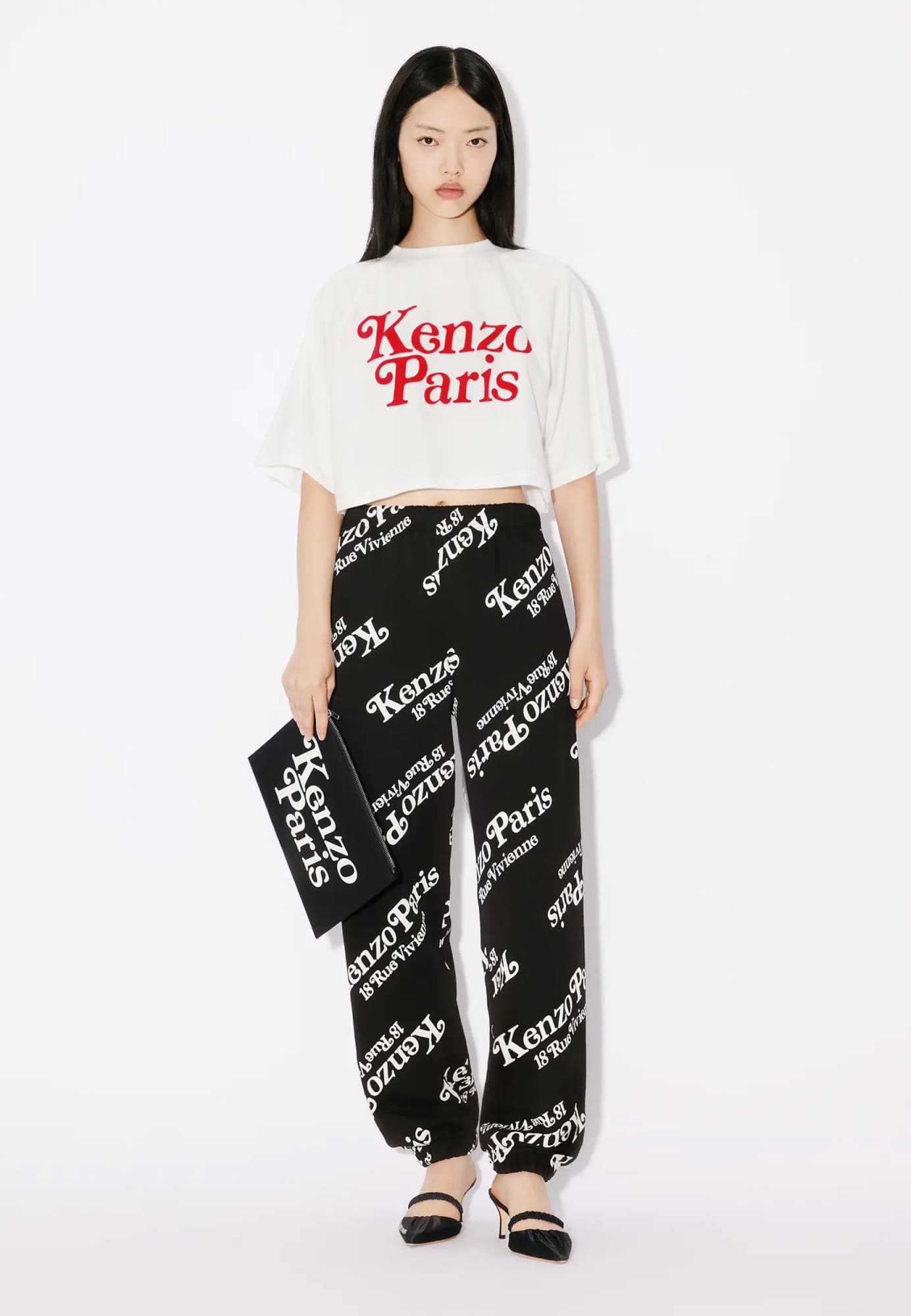 Черные спортивные брюки KENZO унисекс - купить на Invogue — арт