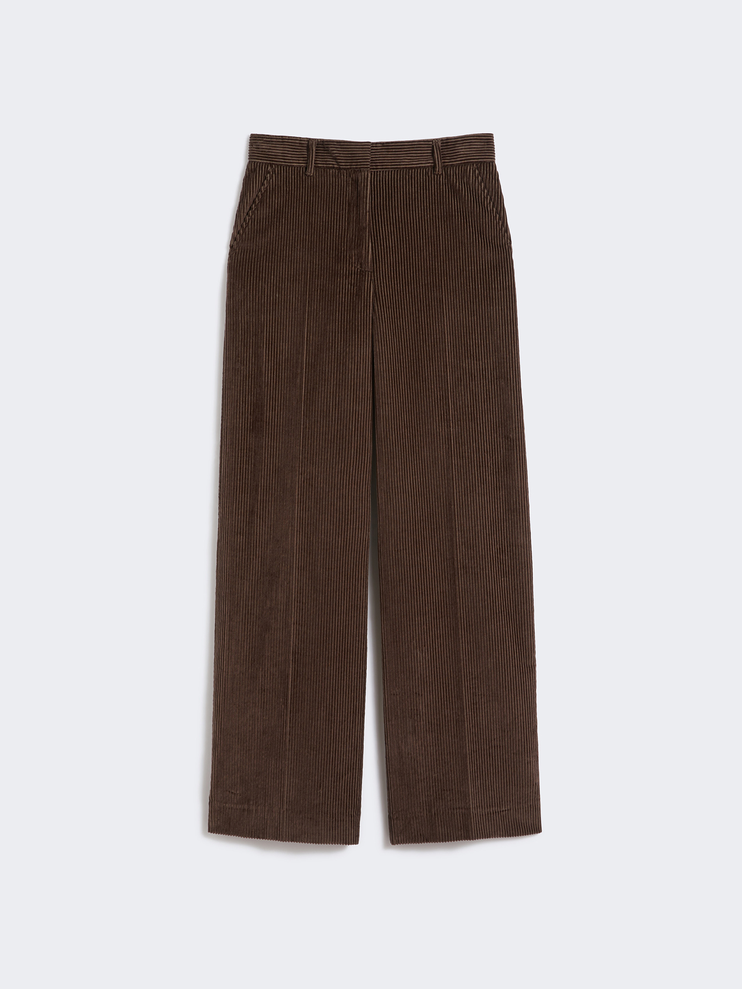 Шоколадные брюки WEEKEND MAX MARA из хлопка - купить на Invogue