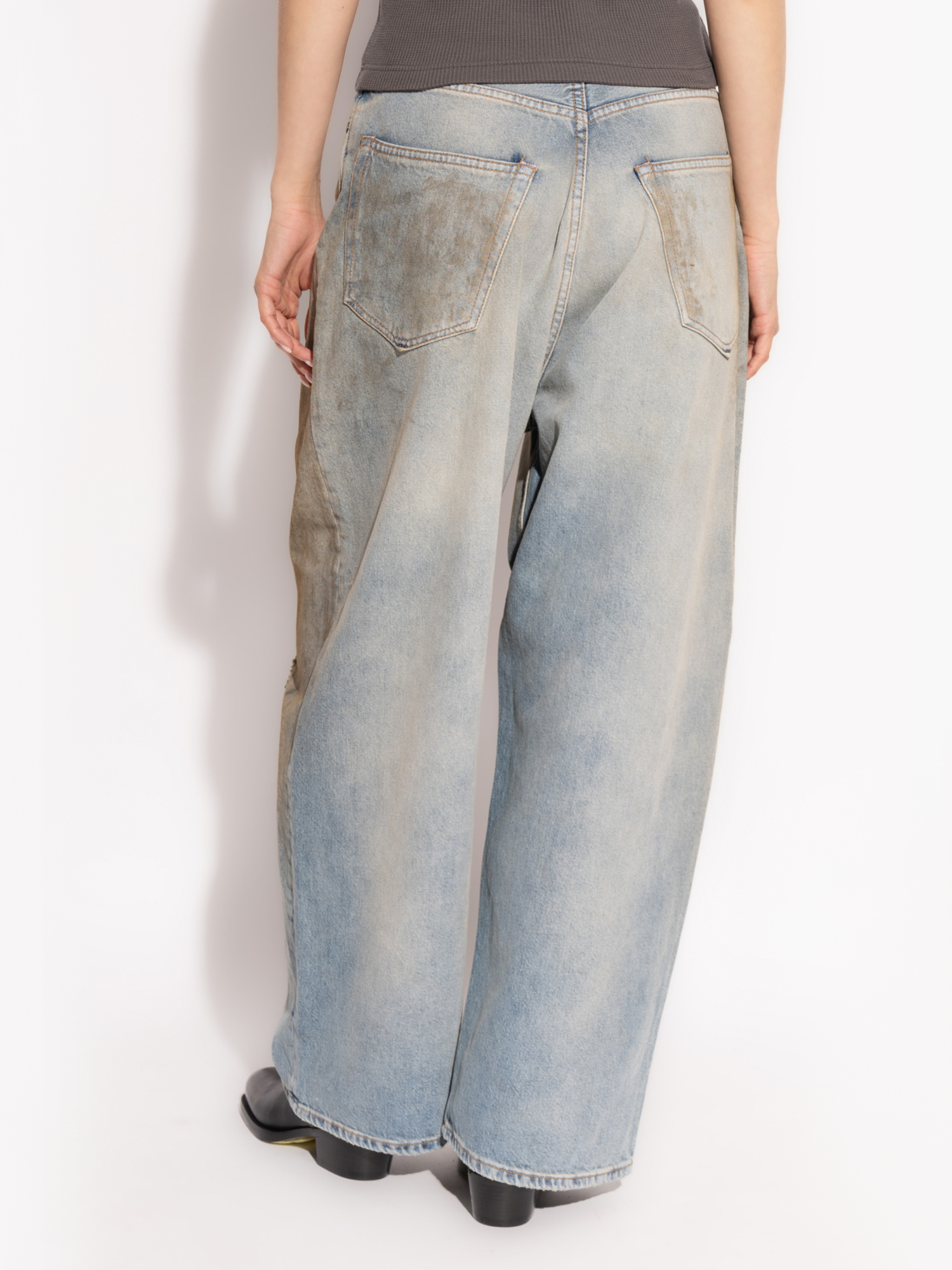 Голубые джинсы Acne Studios широкие - купить на Invogue — арт
