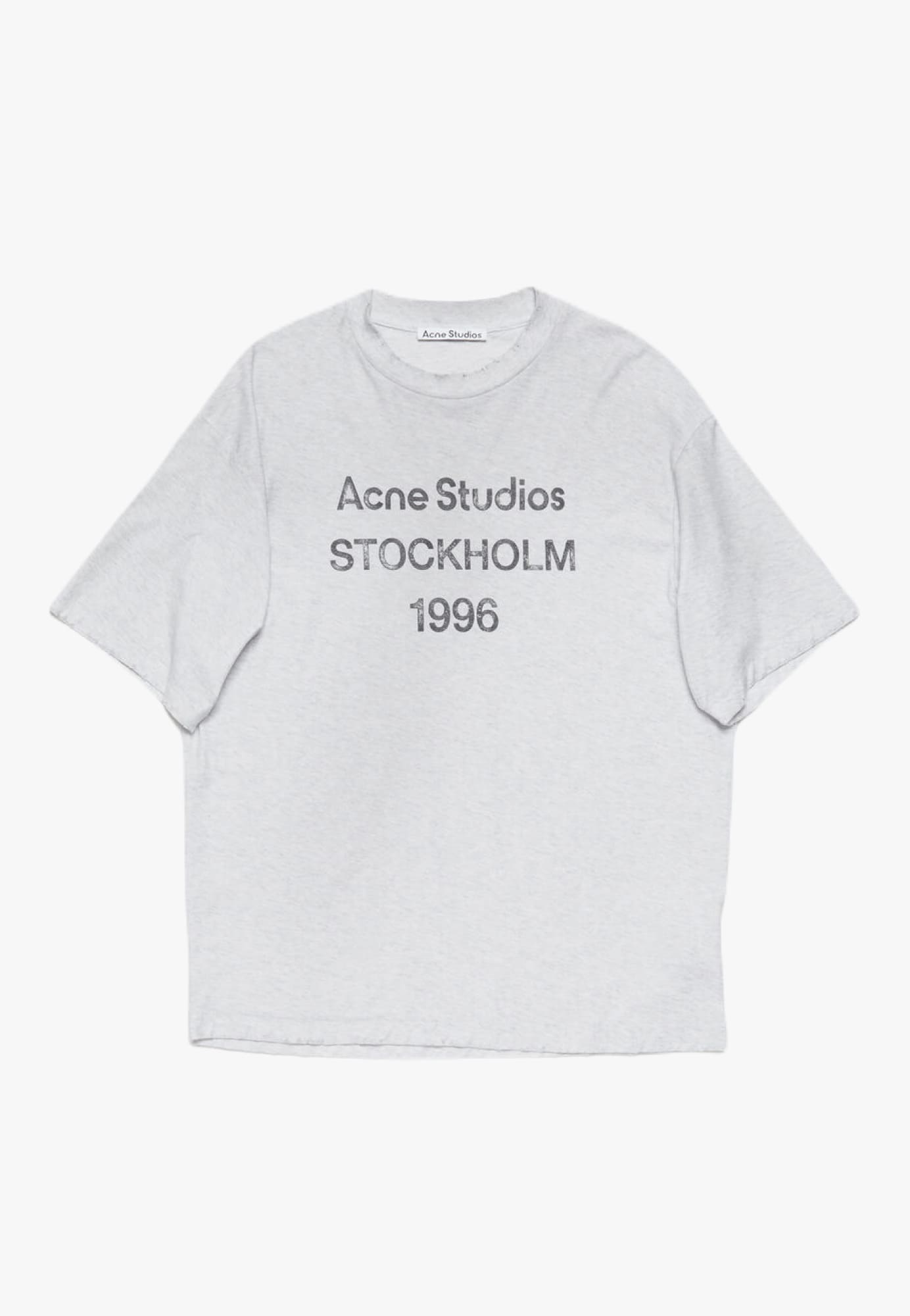 Серая футболка Acne Studios свободного кроя - купить на Серая футболка Acne Studios свободного кроя - купить на