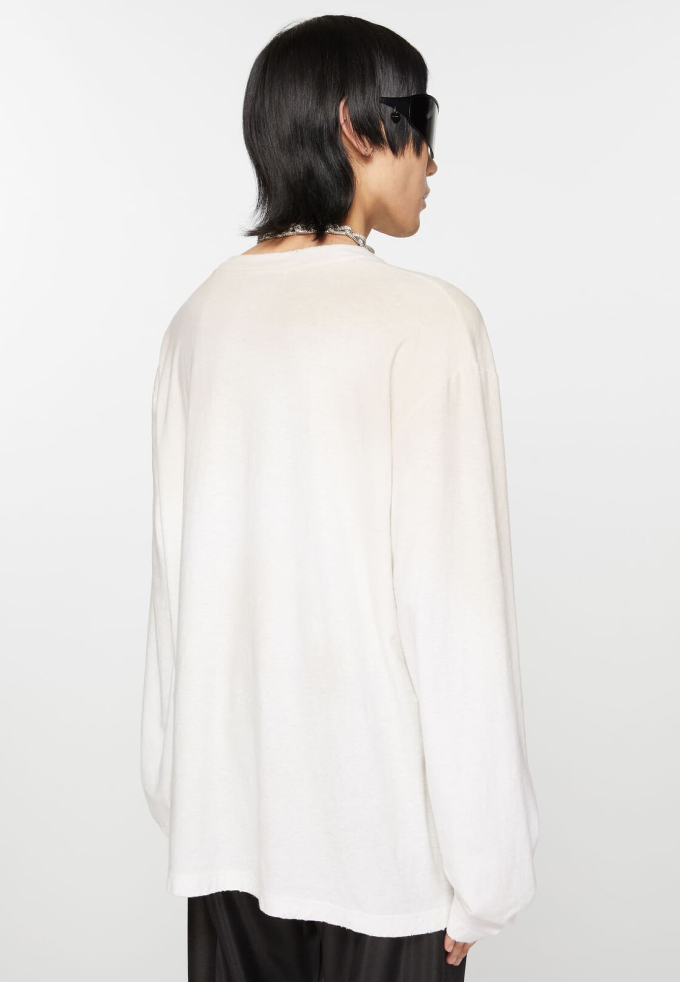Белая футболка Acne Studios с длинным рукавом - купить на Invogue