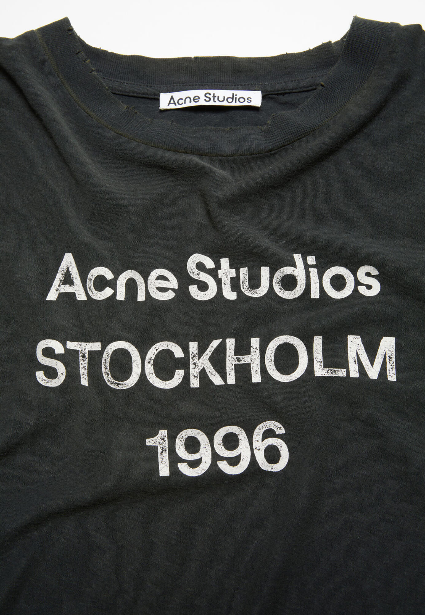 Черная футболка Acne Studios свободного кроя - купить на Invogue