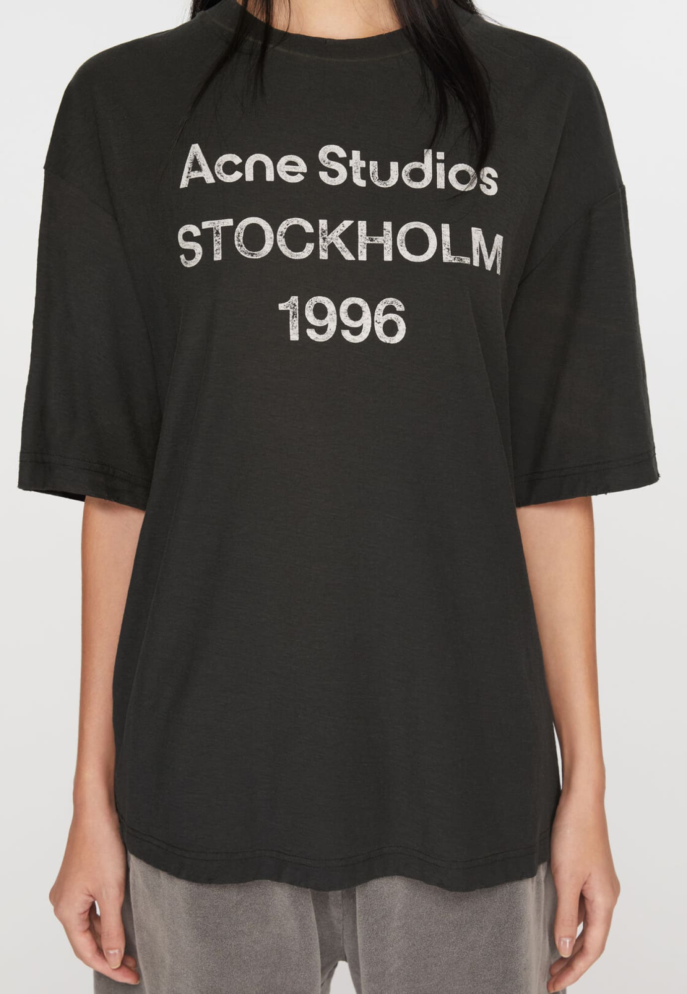Черная футболка Acne Studios свободного кроя - купить на Invogue