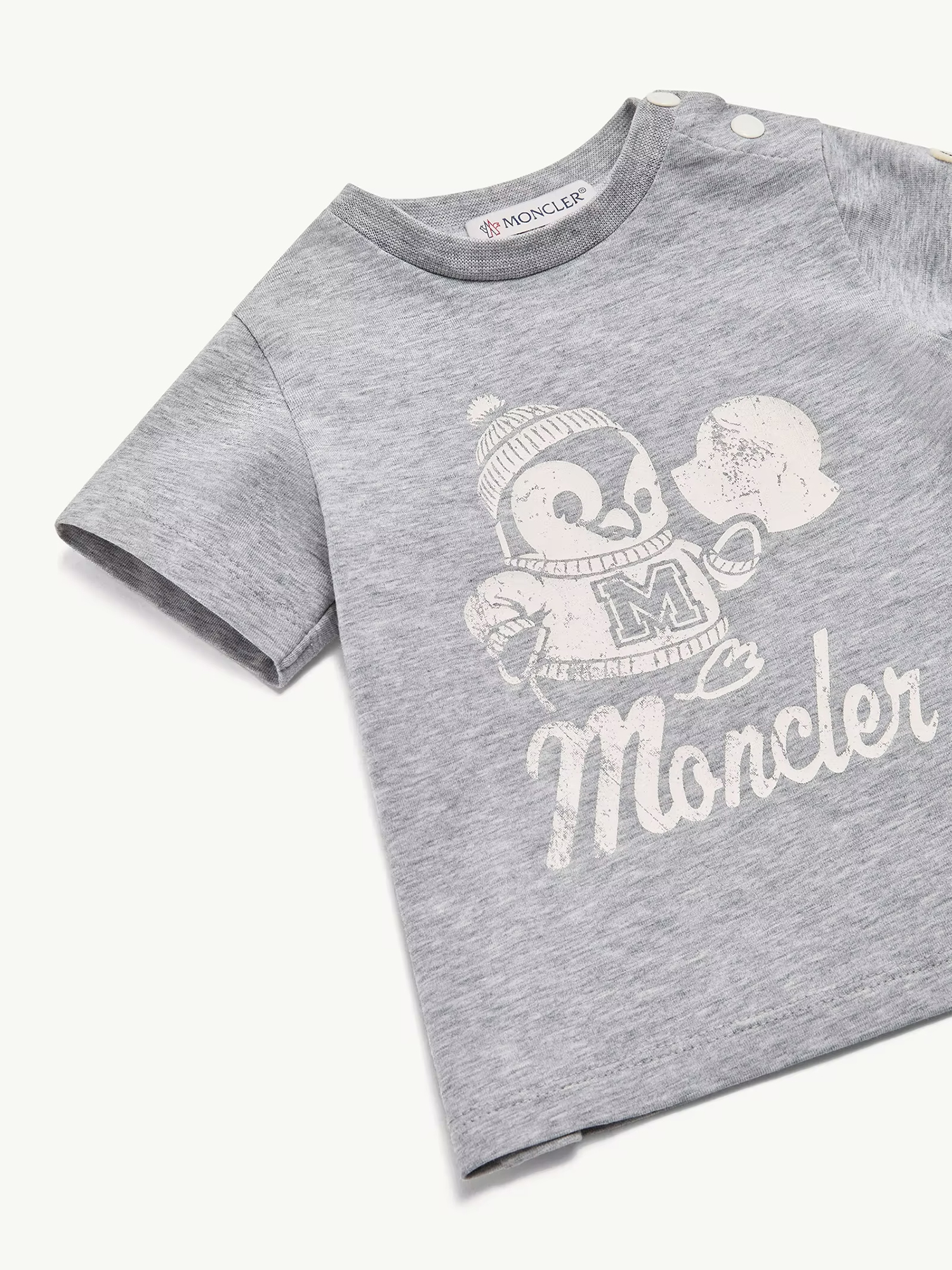 MONCLER アーガイルニット XLサイズ メンズ ロゴワッペン グレー LL Серая футболка Moncler из хлопка - купить на Invogue — арт