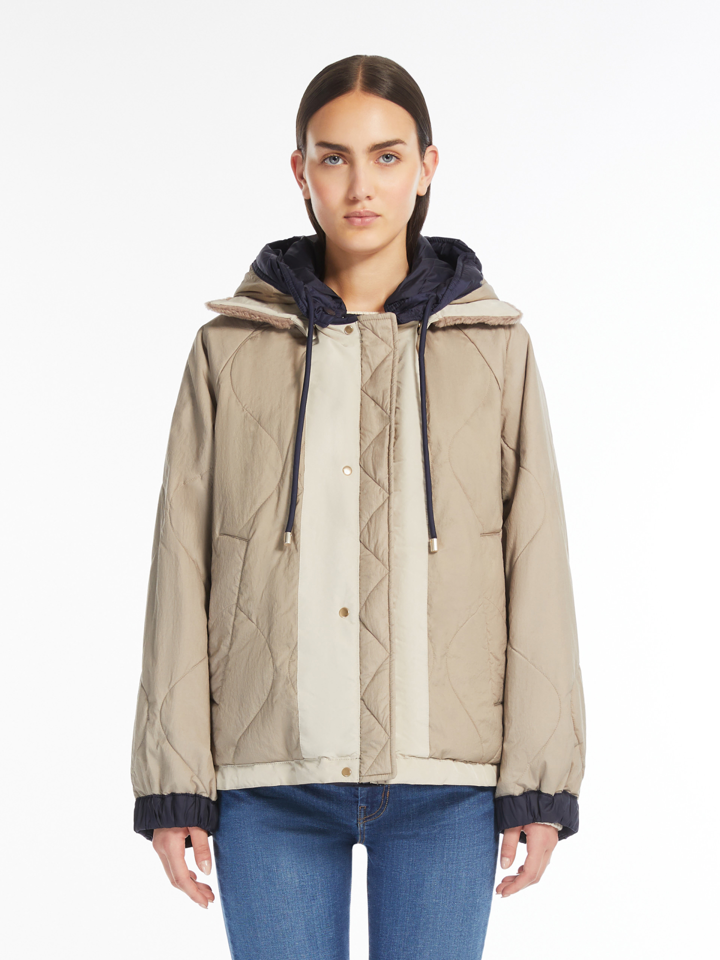 marine7_20dayページ Темно-синяя куртка WEEKEND MAX MARA двусторонняя - купить на