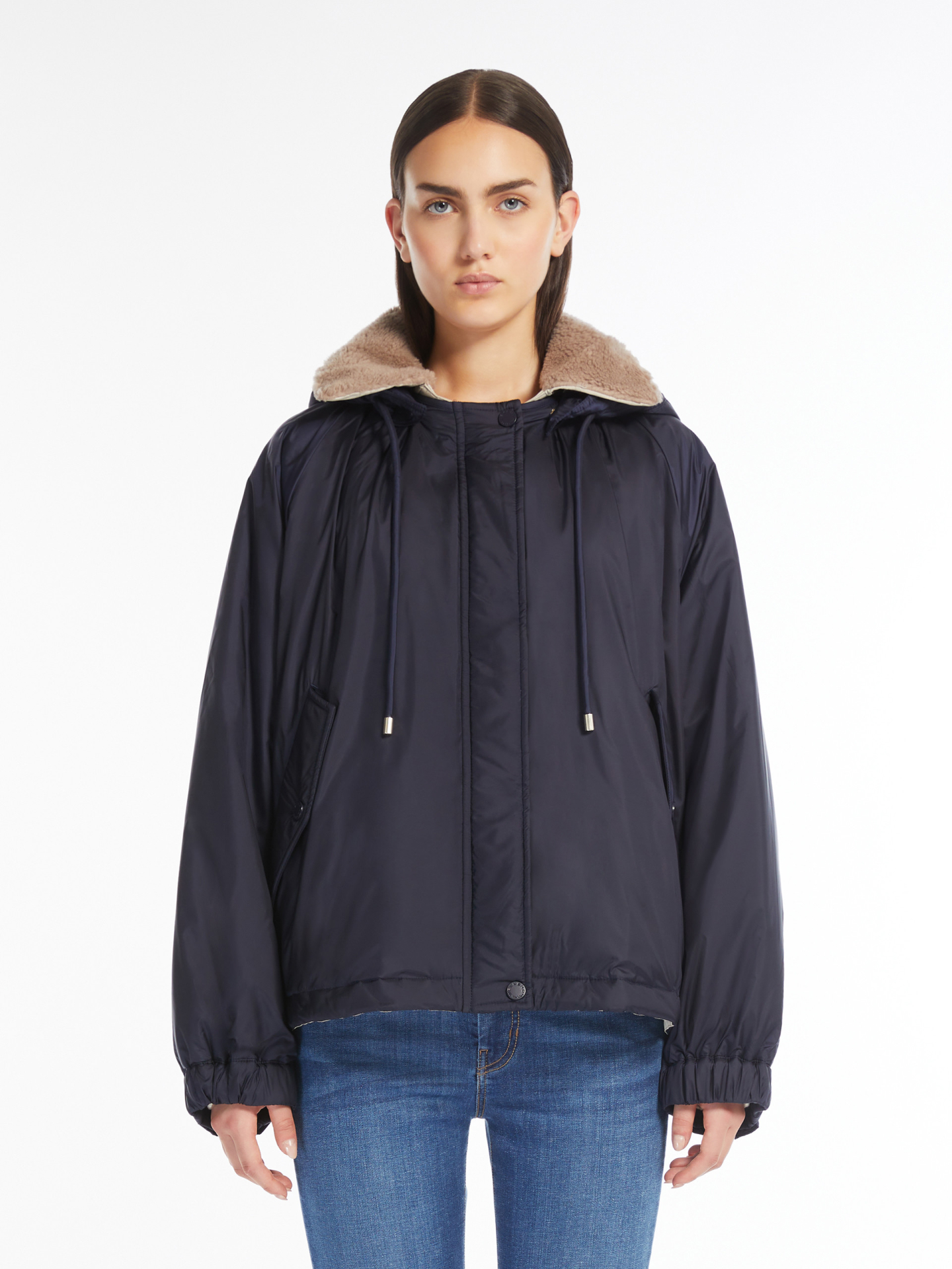 Темно-синяя куртка WEEKEND MAX MARA двусторонняя - купить на