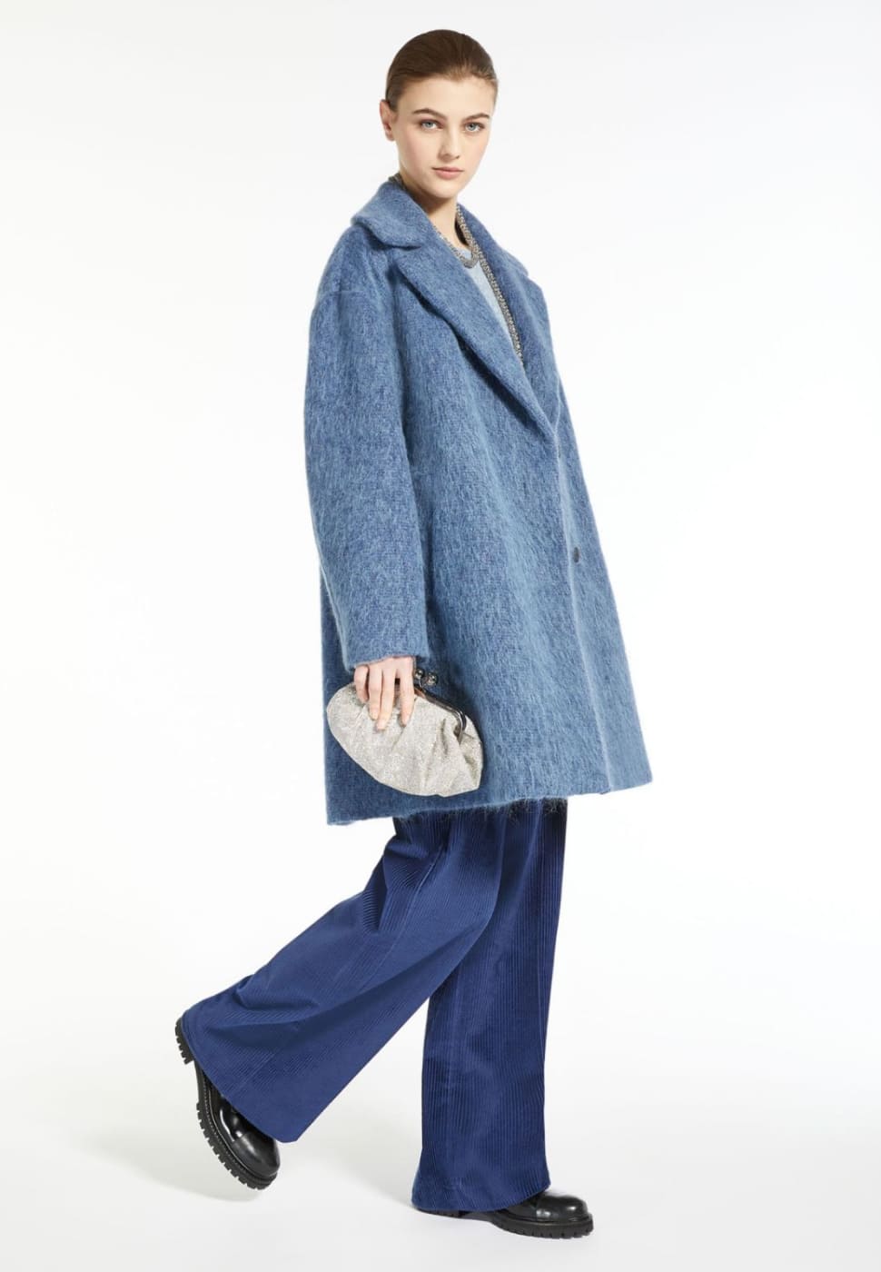 Max mara weekend blue coat top