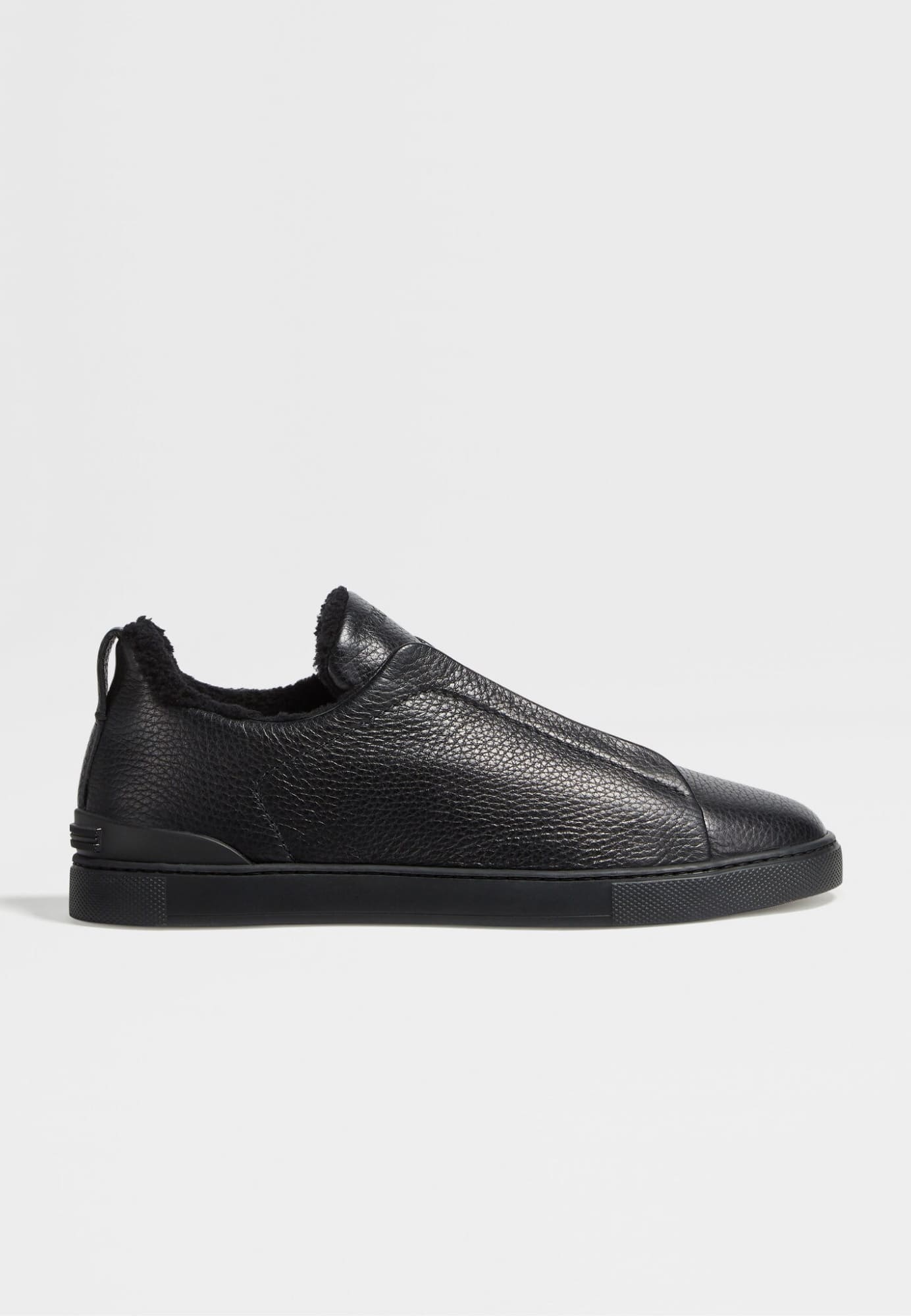 Черные сникерсы ZEGNA Triple Stitch™ из кожи - купить на Invogue