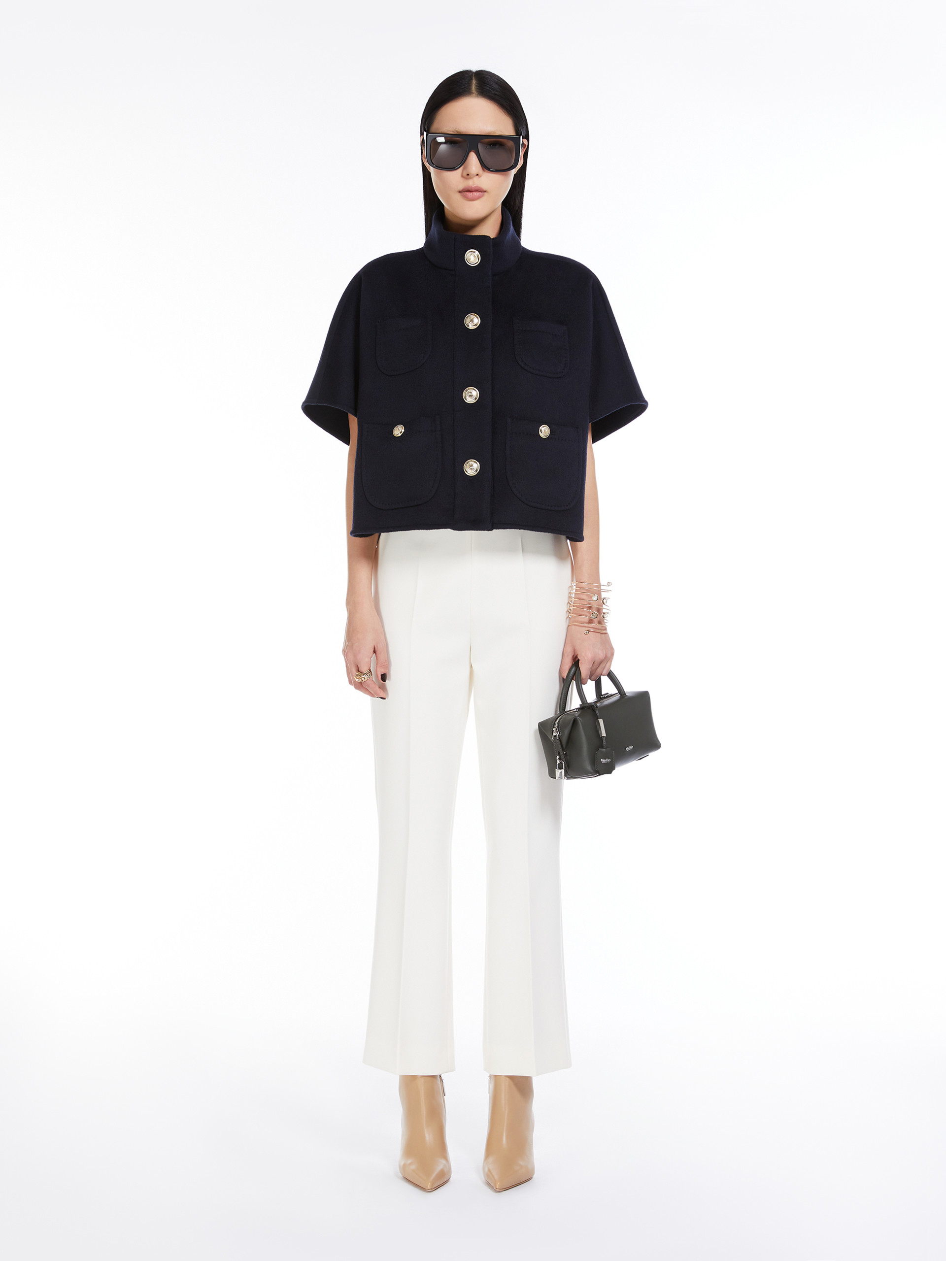Черная сумка-саквояж Max Mara кожаная - купить на Invogue — арт