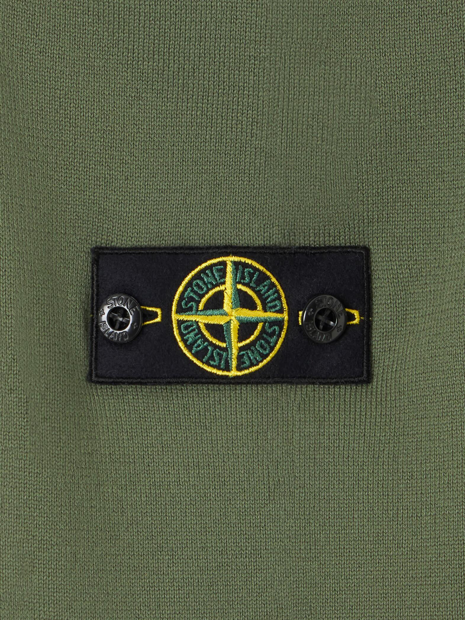 Зеленый свитшот STONE ISLAND из органического хлопка - купить на