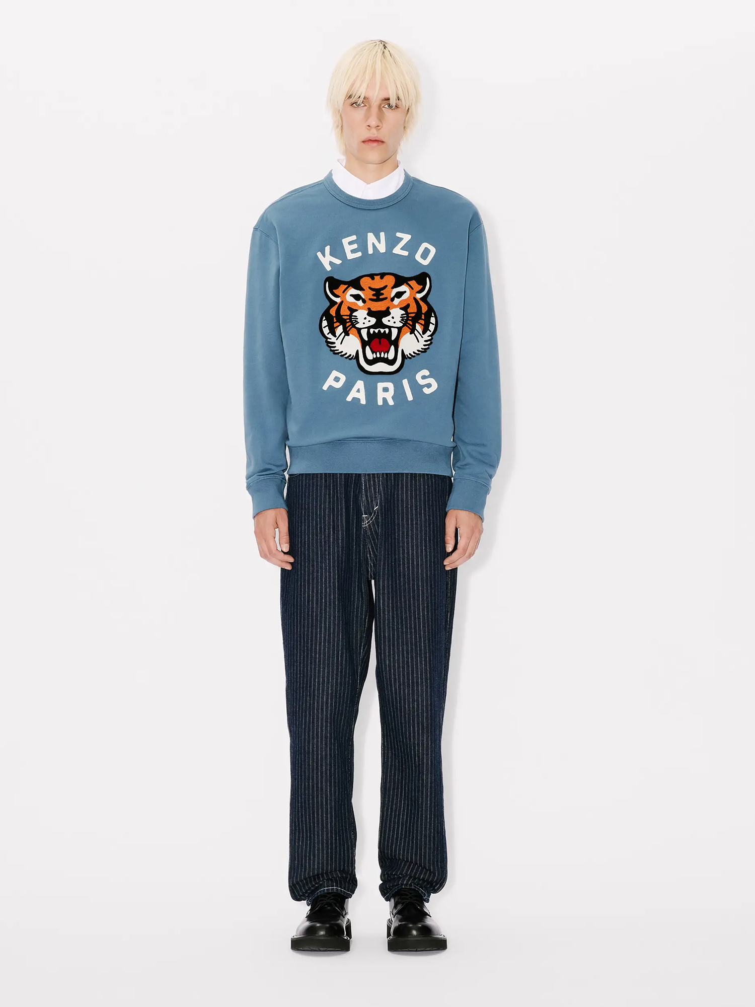しょうご Синий свитшот KENZO с принтом - купить на Invogue — арт 8SW1064MF