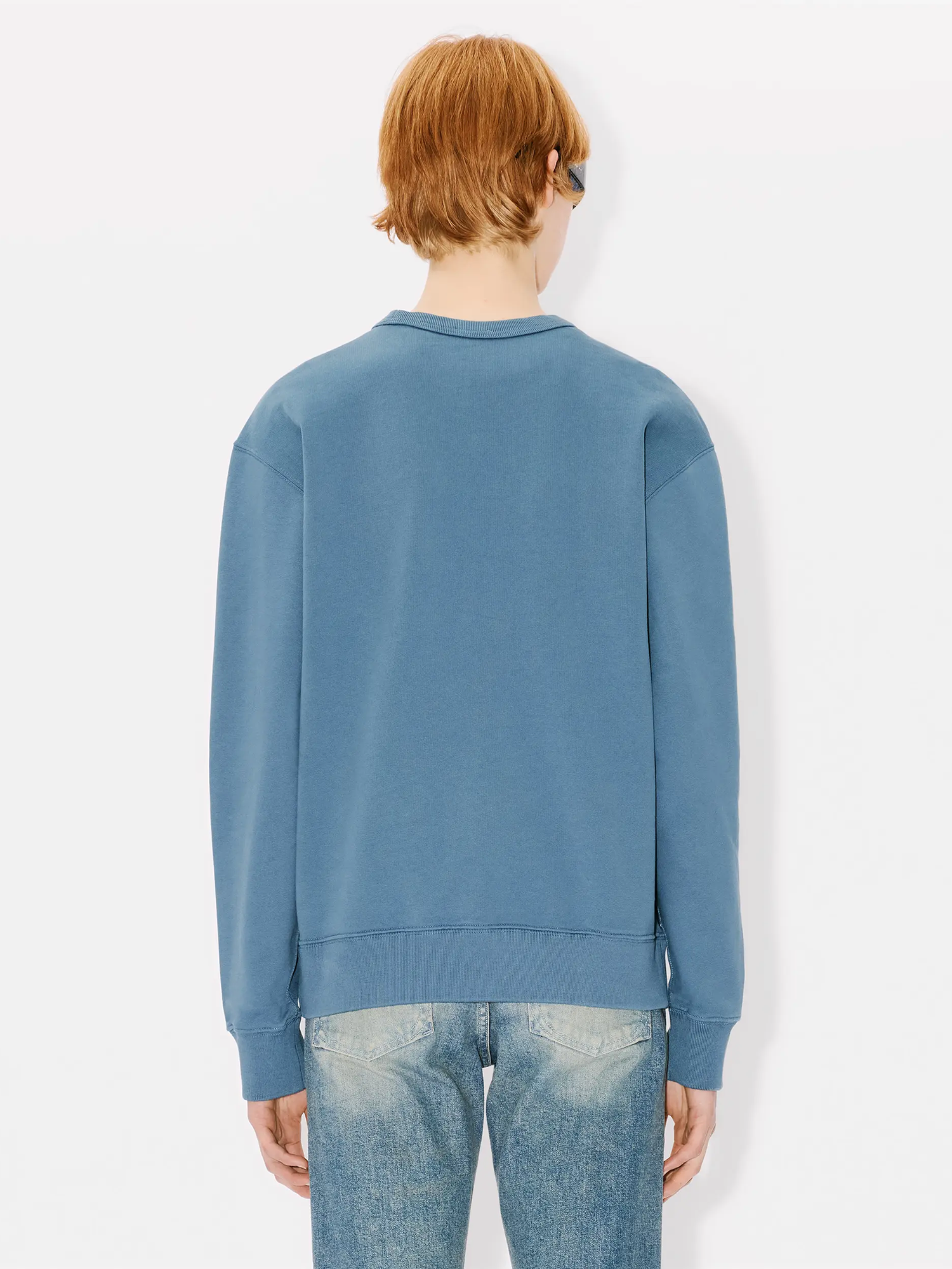 Синий свитшот KENZO с принтом - купить на Invogue — арт 8SW1064MF