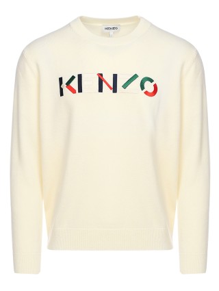 Бежевый свитер KENZO: фото - Invogue