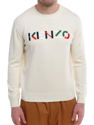 Бежевый свитер KENZO: фото 3 - Invogue