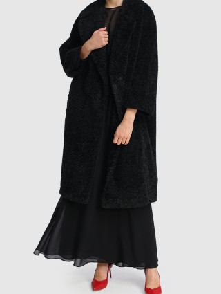Чёрная шуба MAX MARA: фото 1 - Invogue