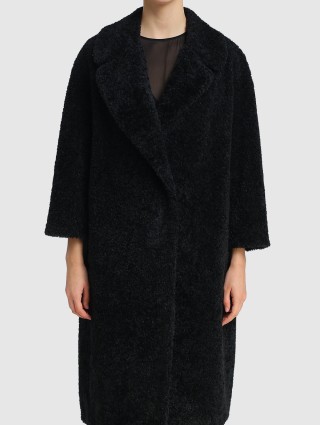 Чёрная шуба MAX MARA: фото 3 - Invogue