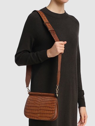 Коричневая сумка MAX MARA: фото 2 - Invogue