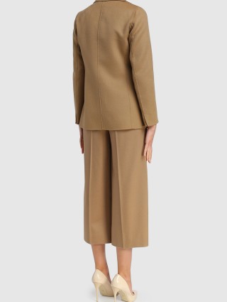 Бежевые брюки MAX MARA: фото 2 - Invogue