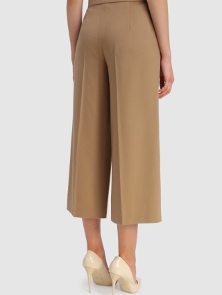 Бежевые брюки MAX MARA: фото 4 - Invogue