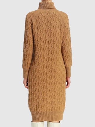 Бежевое платье MAX MARA: фото 4 - Invogue