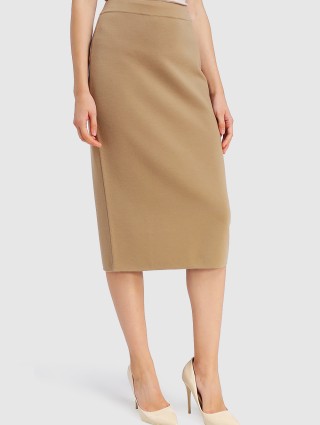 Бежева спідниця MAX MARA : фото 3 - Invogue