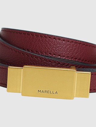 Красный ремень MARELLA: фото 3 - Invogue