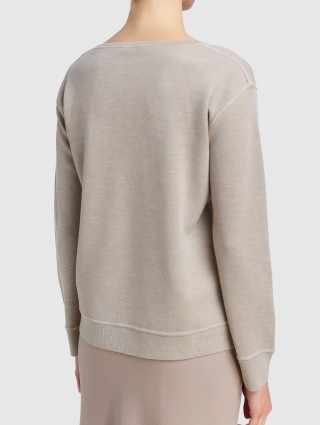 Бежевый свитер MAX MARA: фото 3 - Invogue