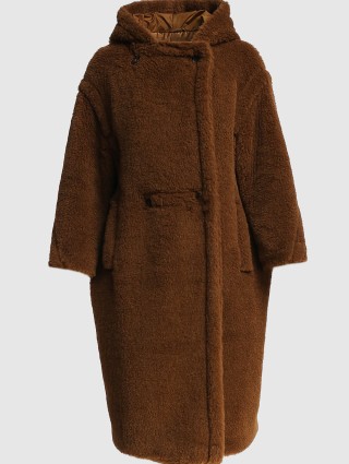 Коричневое пальто MAX MARA: фото 6 - Invogue