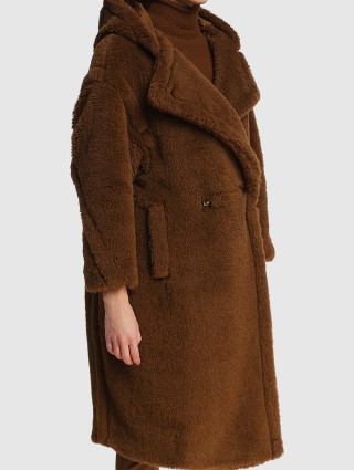Коричневое пальто MAX MARA: фото 4 - Invogue