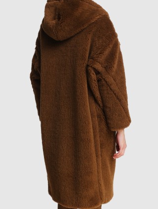 Коричневое пальто MAX MARA: фото 5 - Invogue