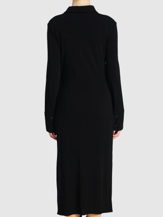 Чёрное платье HELMUT LANG: фото 4 - Invogue