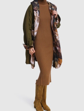 Зеленое пальто KENZO: фото 1 - Invogue
