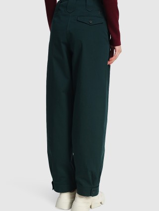 Зелёные брюки KENZO: фото 4 - Invogue