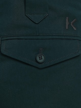 Зелёные брюки KENZO: фото 5 - Invogue
