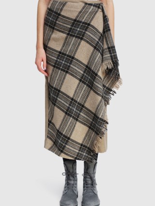 Бежевая юбка WEEKEND MAX MARA: фото 3 - Invogue