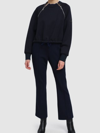 Тёмно-синие брюки SPORTMAX: фото 1 - Invogue