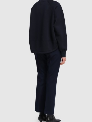 Тёмно-синие брюки SPORTMAX: фото 2 - Invogue