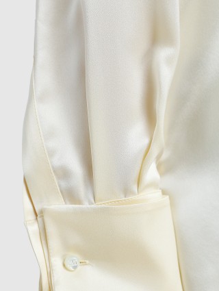 Молочная блуза MAX MARA: фото 5 - Invogue