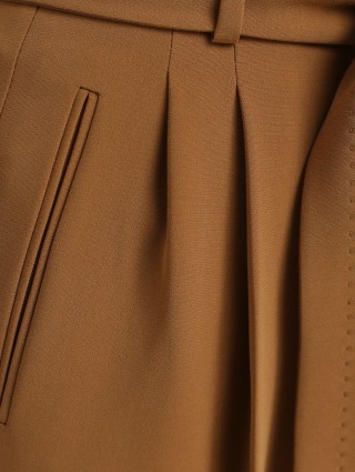 Кремовые брюки MAX MARA: фото 5 - Invogue