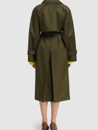 Зелёный плащ SPORTMAX: фото 2 - Invogue