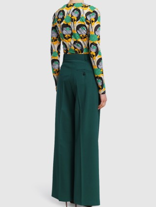 Зелёный свитер SPORTMAX: фото 2 - Invogue