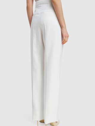 Белые брюки SPORTMAX: фото 4 - Invogue