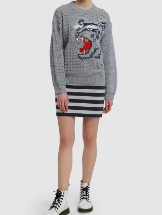 Чёрная юбка KENZO: фото 1 - Invogue