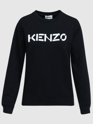 Чёрный свитшот KENZO: фото - Invogue
