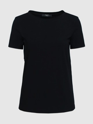 Чёрная футболка WEEKEND MAX MARA: фото - Invogue