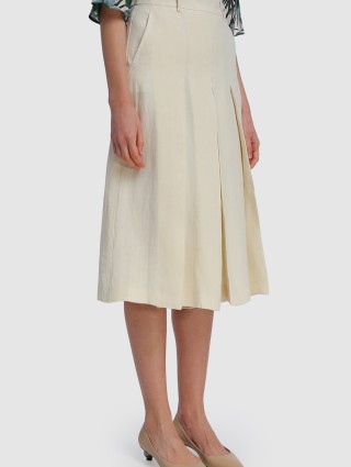 Молочные брюки-юбка WEEKEND MAX MARA: фото 3 - Invogue