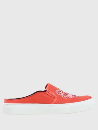 Оранжевые сникерсы KENZO: фото - Invogue